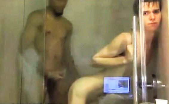Hot Young Teens Interracial in Shower