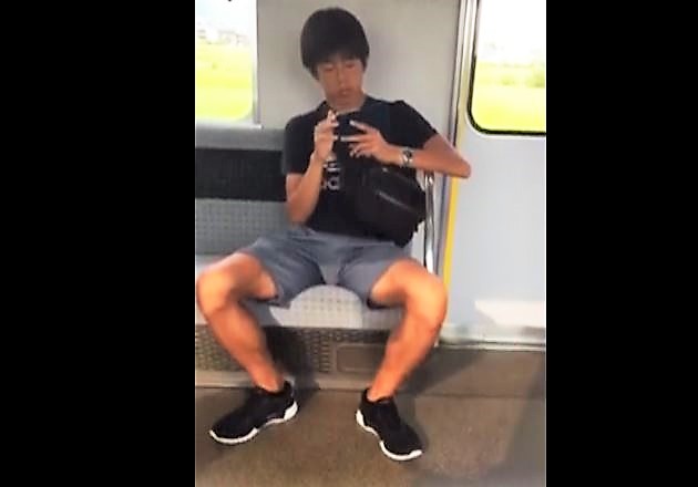 Asian Boy Public Boner Caught
